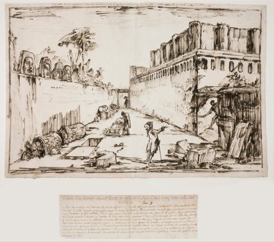 Het Graf van de Istacidi, Pompeii door Giovanni Battista Piranesi